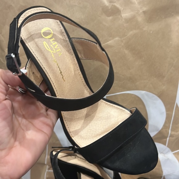 🖤 Olivia Ferguson shoes Forever21 open toed heels - Picture 5 of 10